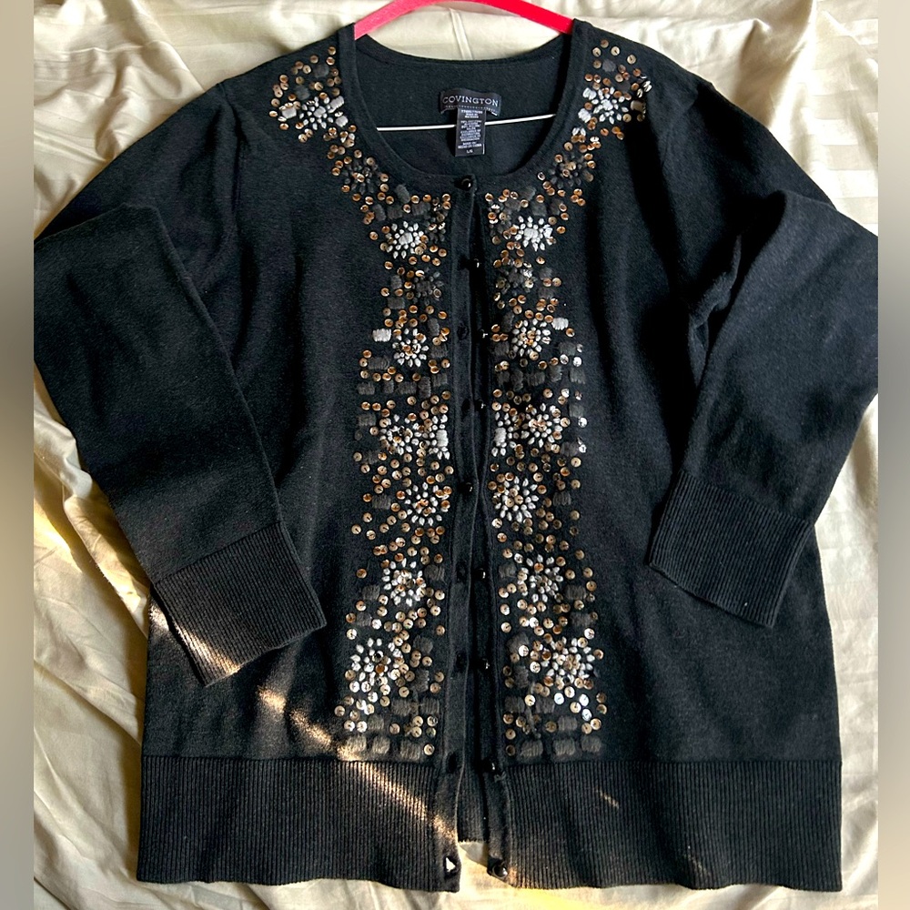 Like New Covington Embellished Cardigan Size L